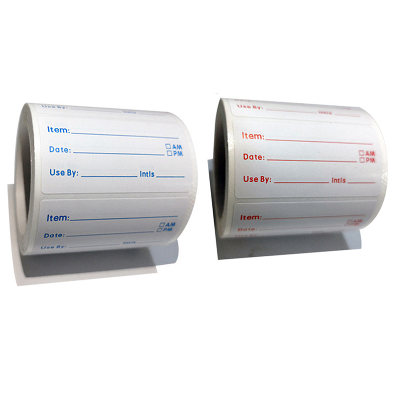 Food Storage Labels - 500개/롤, 주방용 스티커, 냉장고/냉동고용, 식품 보관용,