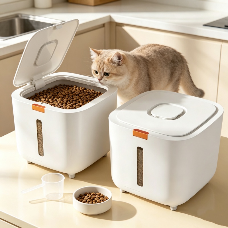 5/7KG 애완동물 사료 보관 상자, 밀봉된 애완동물  - Food Storage With Dividers 리뷰 및 가격