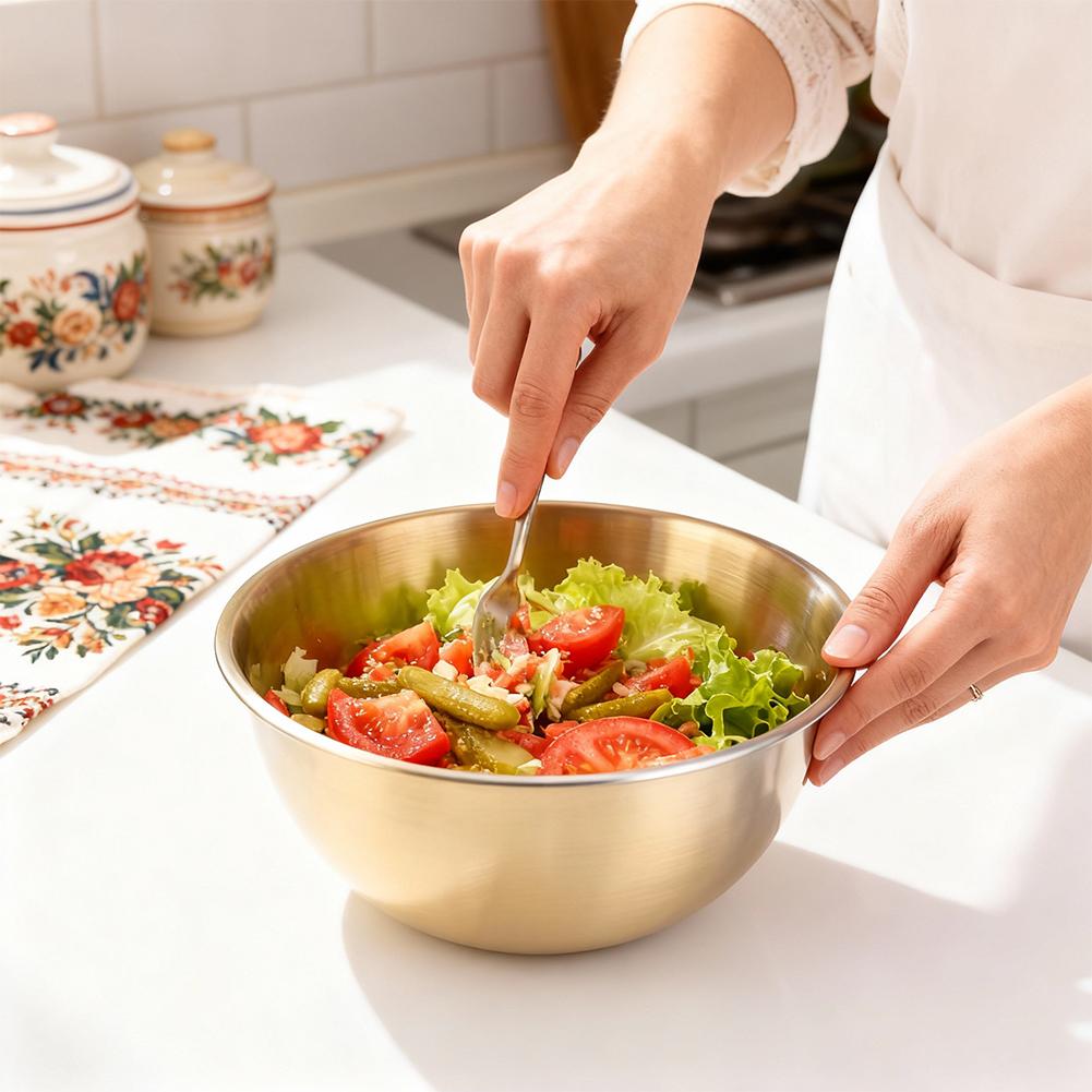 17CM 1/2PCS 스테인레스 스틸 실버 샐러드 그릇 - Food Storage Meals 리뷰 및 가격