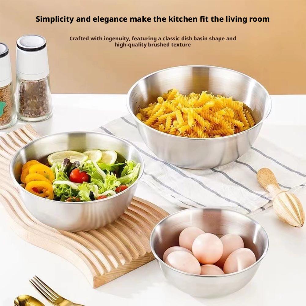 17CM 1/2PCS 스테인레스 스틸 실버 샐러드 그릇 - Food Storage Meals 리뷰 및 가격