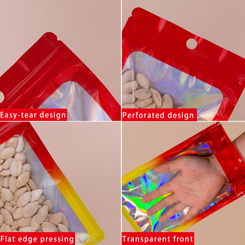 홀로그램 컬러 사각 지퍼백, 식품 등급의 재밀봉 가능한 - Food Storage Bag 리뷰 및 가격