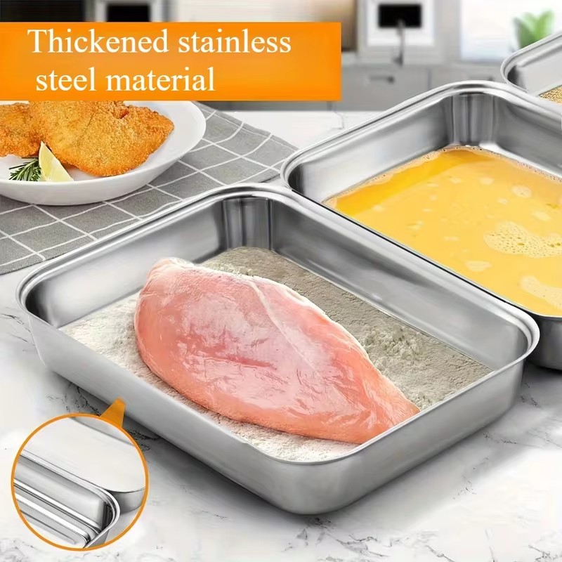 투명 뚜껑이 있는 3개 세트의 스테인리스 스틸 식품 용 - Food Storage Meals 리뷰 및 가격